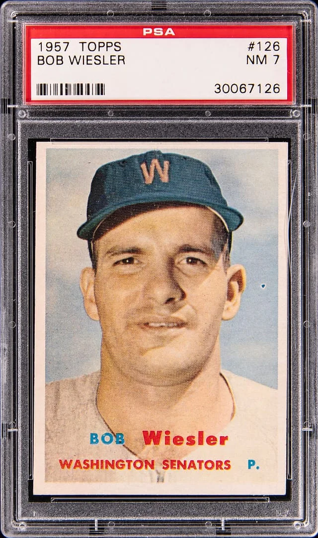1957 Topps Bob Wiesler #126 card image