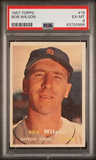 1957 Topps Bob Wilson #19 card image