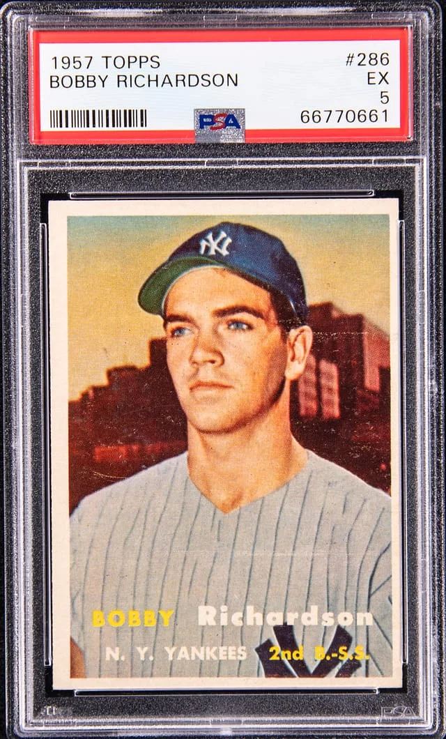 1957 Topps Bobby Richardson #286 card image