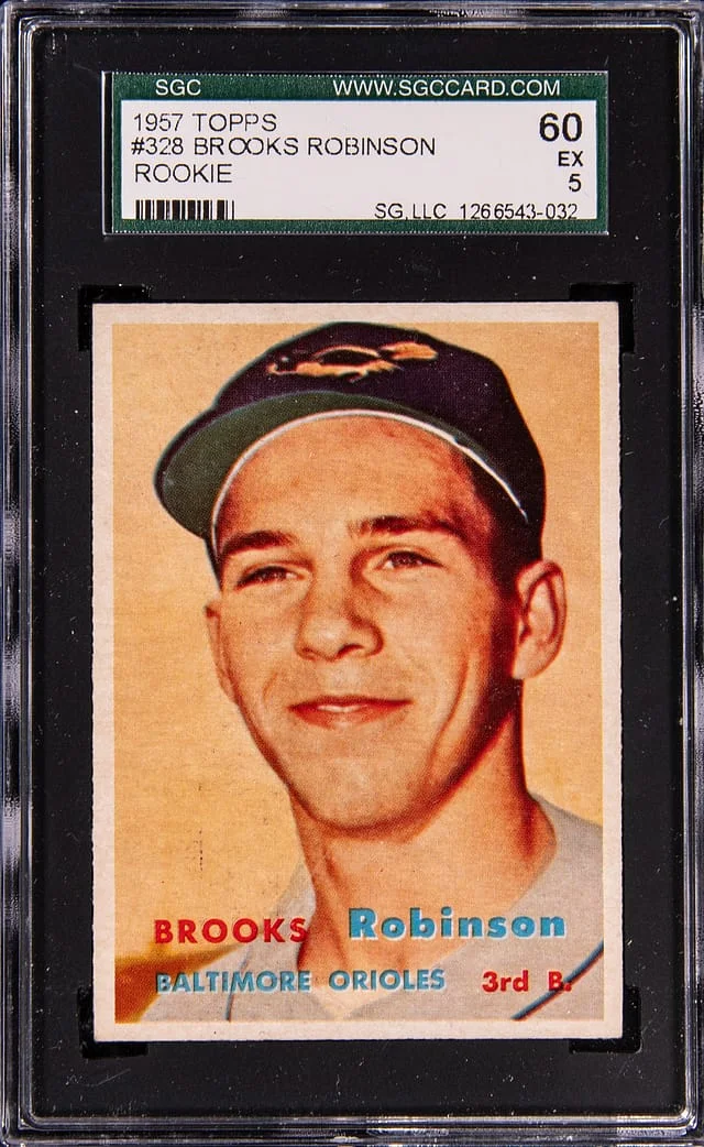 1957 Topps Brooks Robinson #328 card image