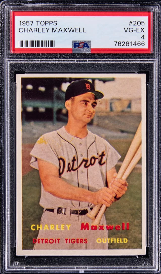 1957 Topps Charley Maxwell #205 card image