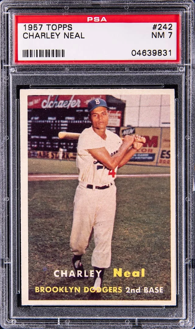 1957 Topps Charley Neal #242 card image