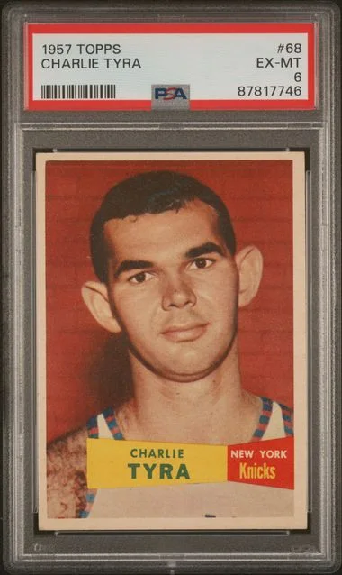 1957 Topps Charlie Tyra #68 card image