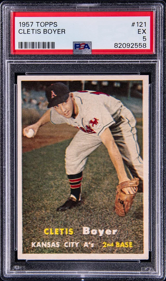 1957 Topps Clete Boyer #121 card image