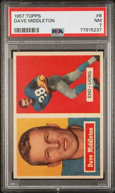 1957 Topps Dave Middleton #8 card image