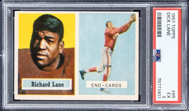 1957 Topps Dick Lane #85 card image