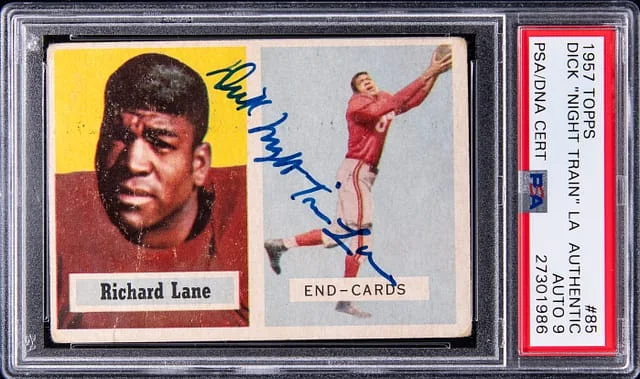 1957 Topps Dick Night Train Lane #85 card image
