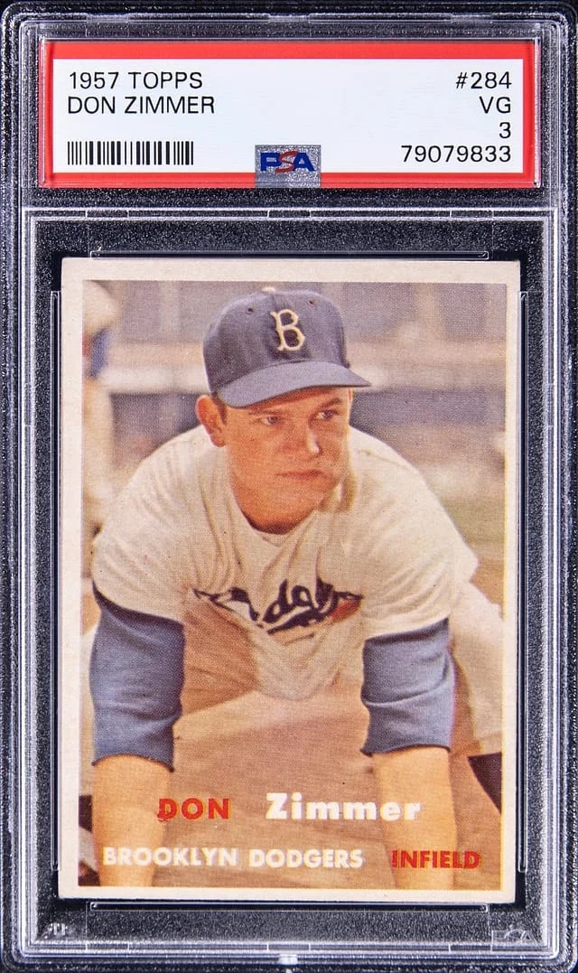 1957 Topps Don Zimmer #284 card image