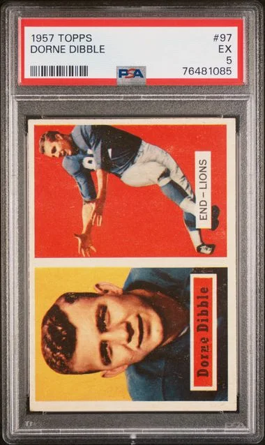1957 Topps Dorne Dibble #97 card image