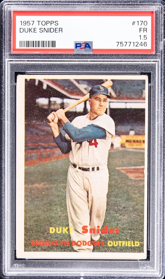 1957 Topps Duke Snider #170 card image