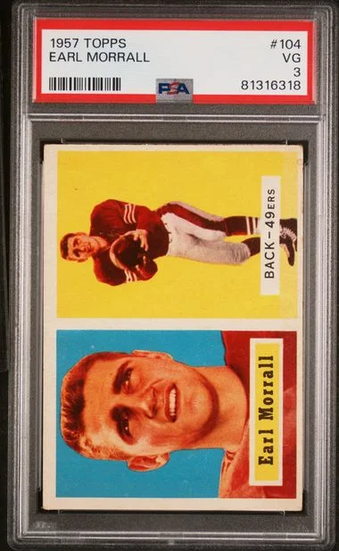 1957 Topps Earl Morrall #104 card image
