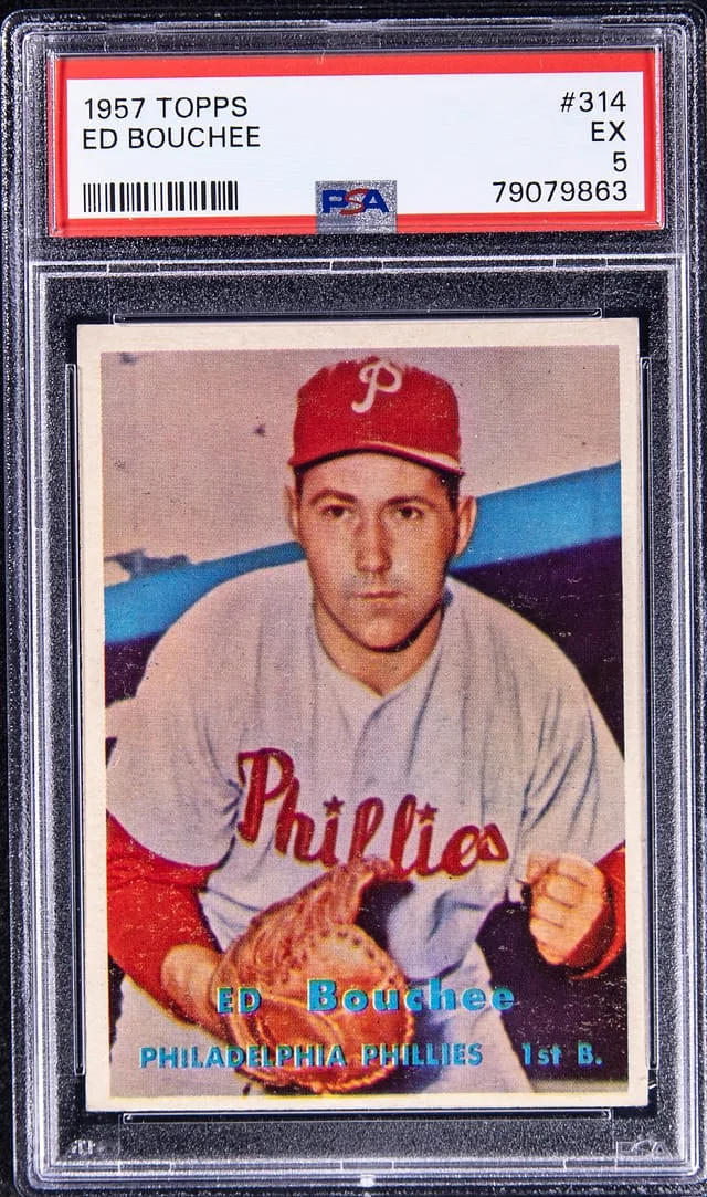1957 Topps Ed Bouchee #314 card image