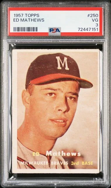 1957 Topps Ed Mathews #250 card image