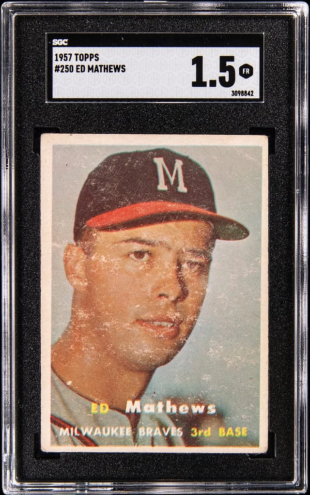 1957 Topps Ed Matthews #250 card image