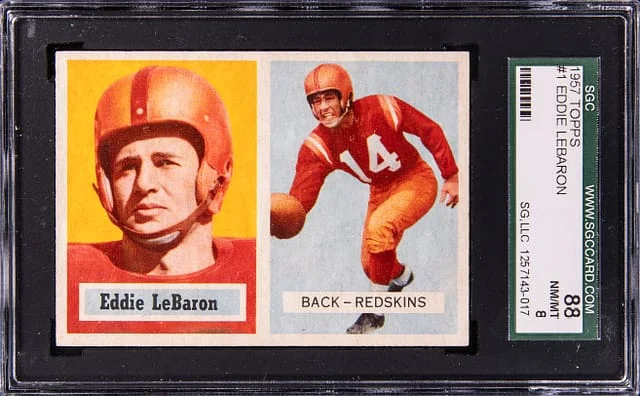 1957 Topps Eddie Lebaron #1 card image