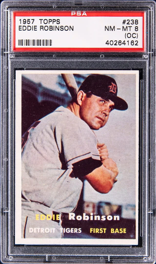 1957 Topps Eddie Robinson #238 card image