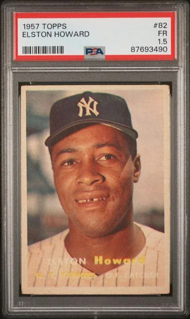 1957 Topps Elston Howard #82 card image