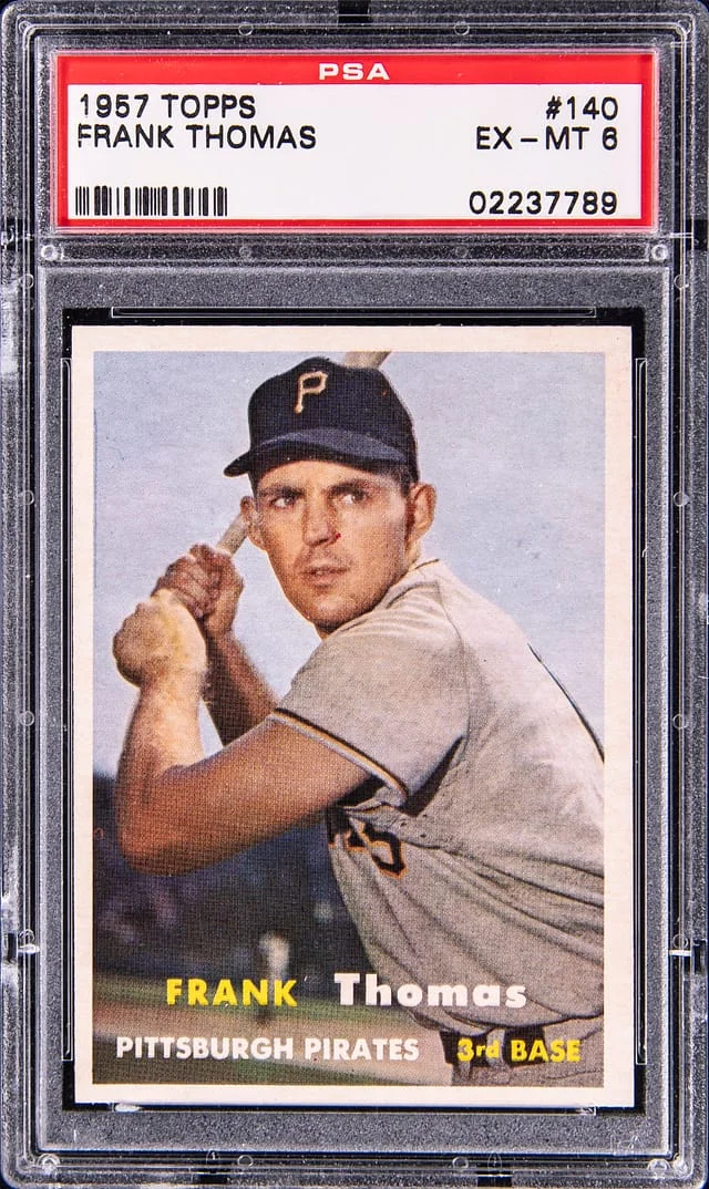 1957 Topps Frank Thomas #140 card image
