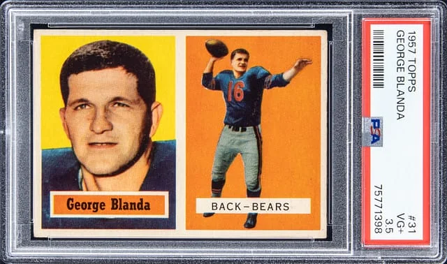1957 Topps George Blanda #31 card image
