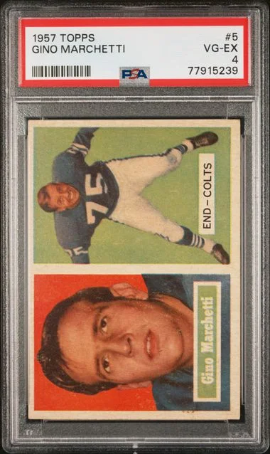 1957 Topps Gino Marchetti #5 card image