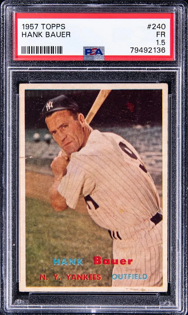 1957 Topps Hank Bauer #240 card image