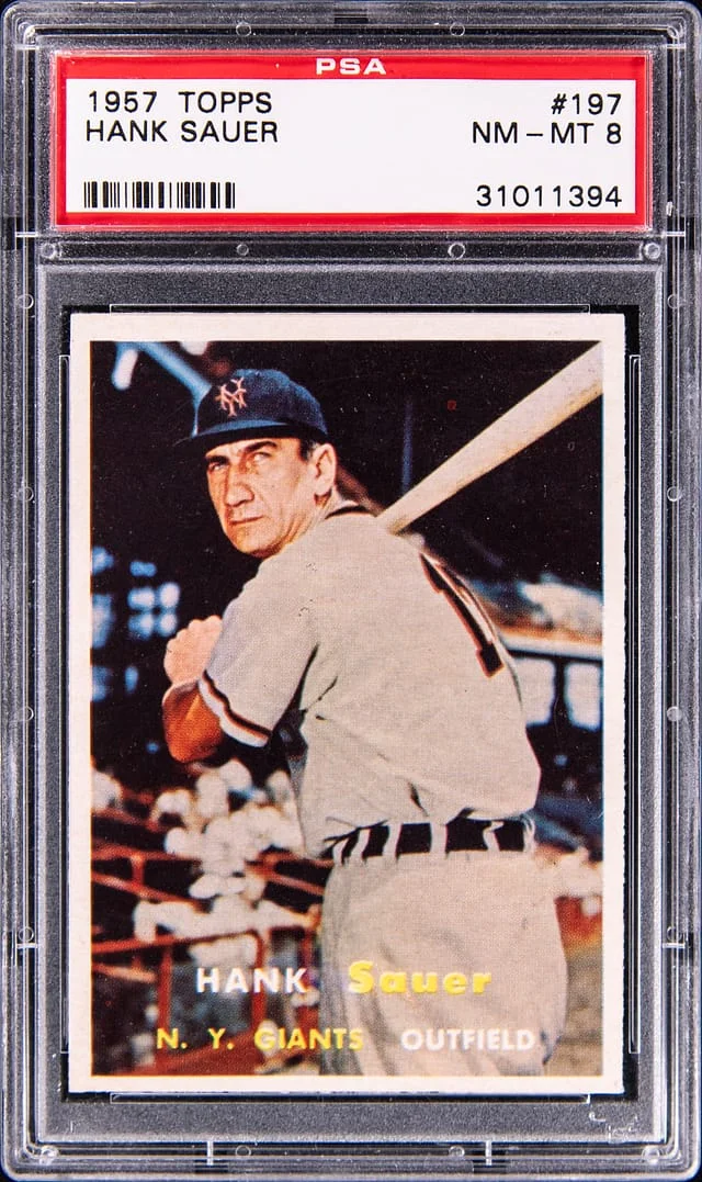 1957 Topps Hank Sauer #197 card image