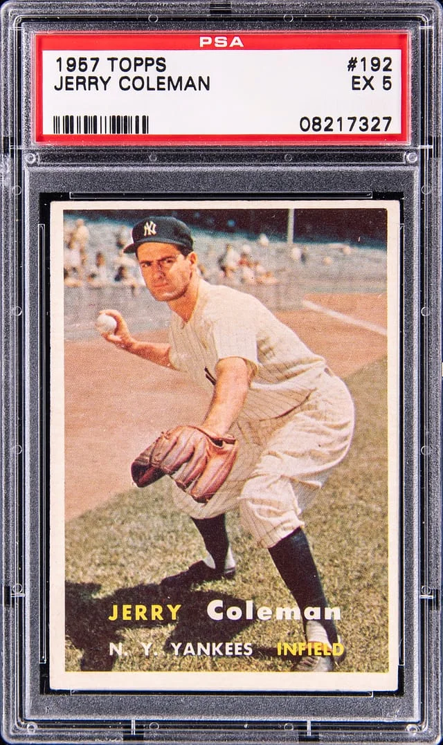 1957 Topps Jerry Coleman #192 card image