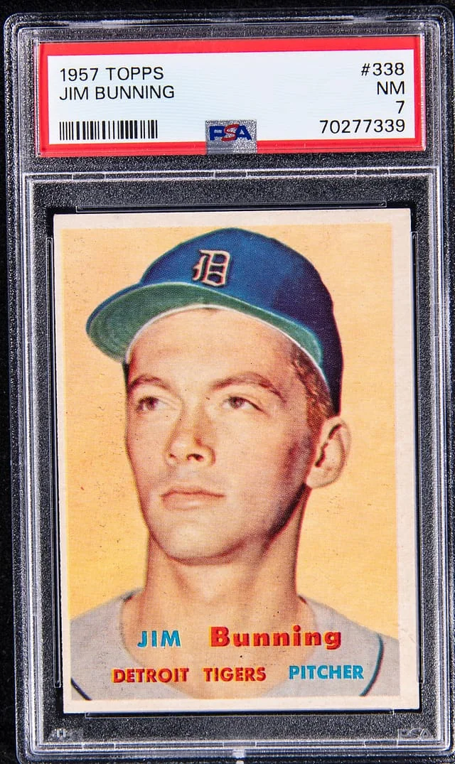 1957 Topps Jim Bunning #338 card image