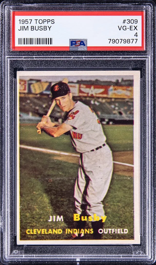 1957 Topps Jim Busby #309 card image
