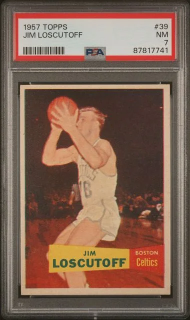 1957 Topps Jim Loscutoff #39 card image
