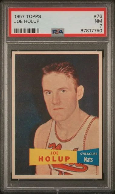 1957 Topps Joe Holup #76 card image