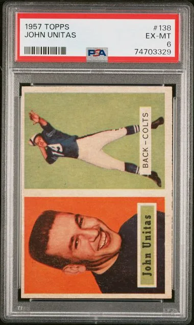 1957 Topps John Unitas #138 card image