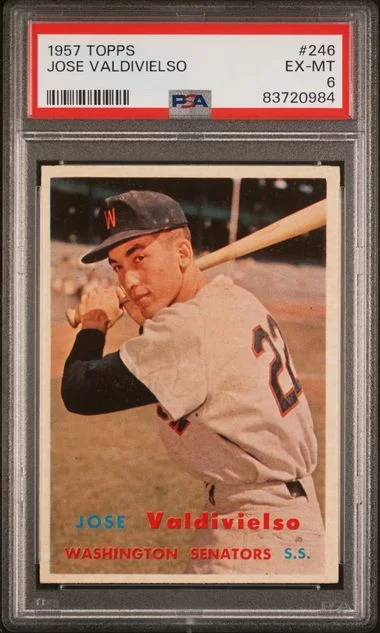 1957 Topps Jose Valdivielso #246 card image