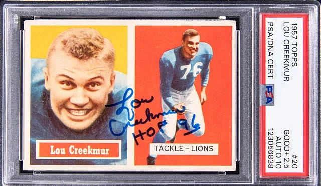 1957 Topps Lou Creekmur #20 card image