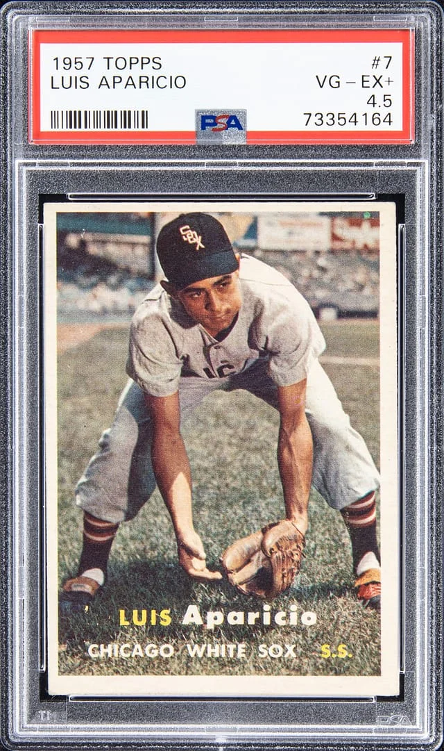 1957 Topps Luis Aparicio #7 card image