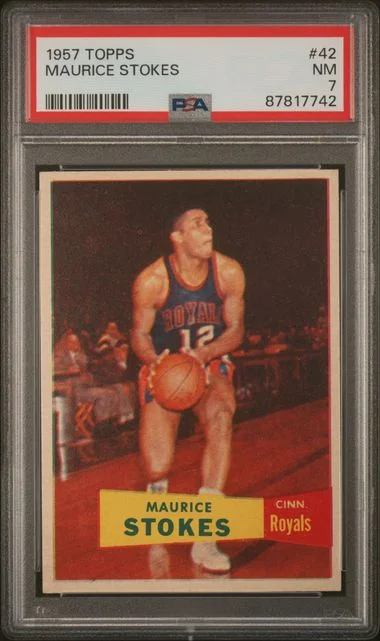 1957 Topps Maurice Stokes #42 card image