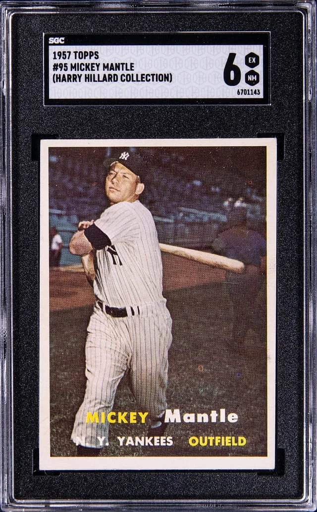 1957 Topps Mickey Mantle - Harry Hillard Collection #95 card image