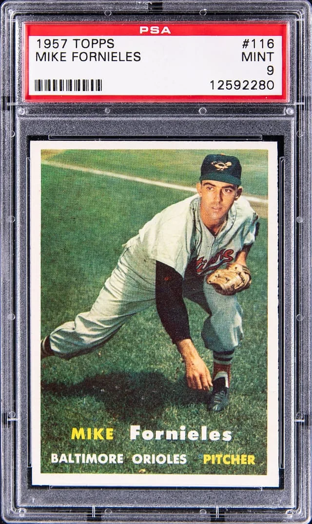 1957 Topps Mike Fornieles #116 card image