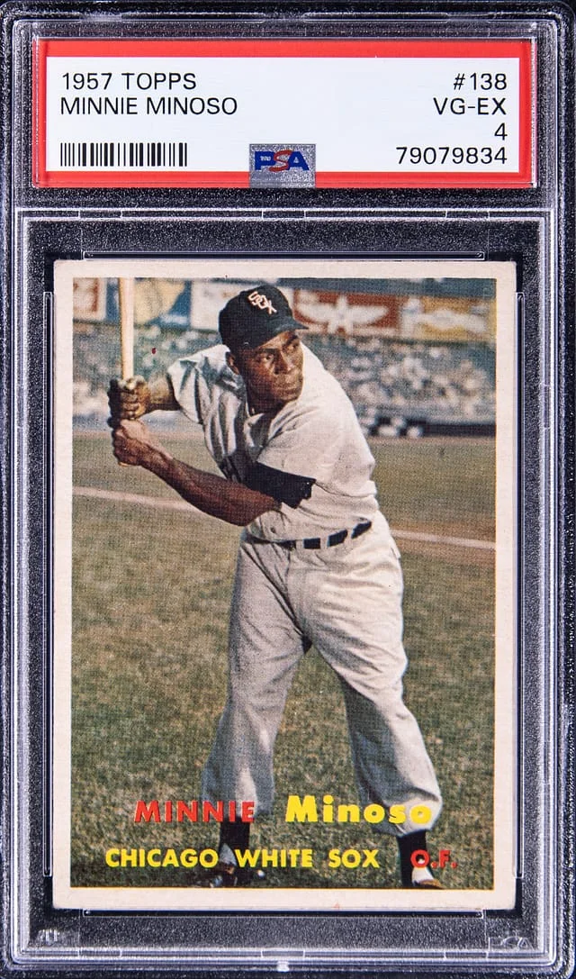 1957 Topps Minnie Minoso #138 card image