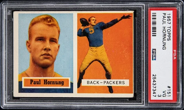 1957 Topps Paul Hornung #151 card image