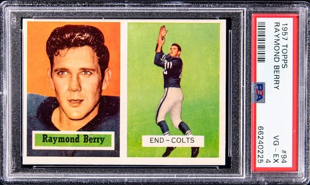 1957 Topps Raymond Berry #94 card image