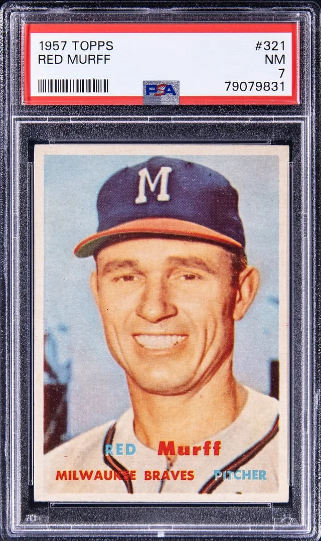 1957 Topps Red Murff #321 card image
