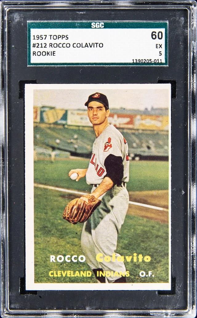 1957 Topps Rocco Colavito #212 card image