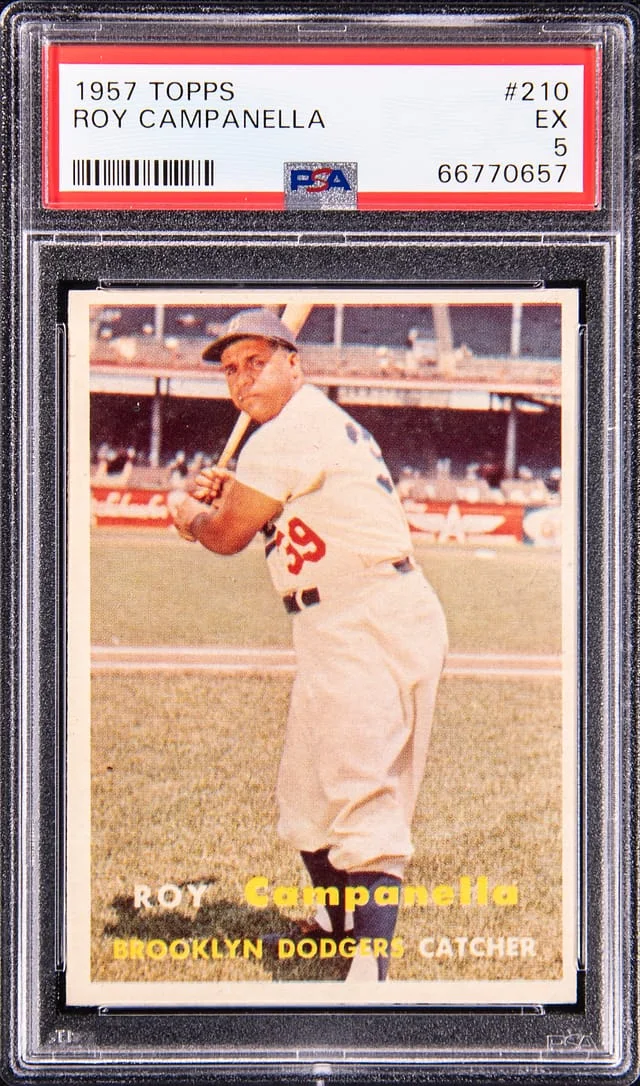 1957 Topps Roy Campanella #210 card image