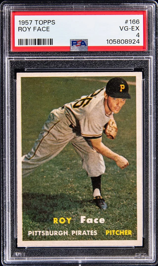 1957 Topps Roy Face #166 card image