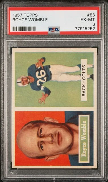 1957 Topps Royce Womble #86 card image