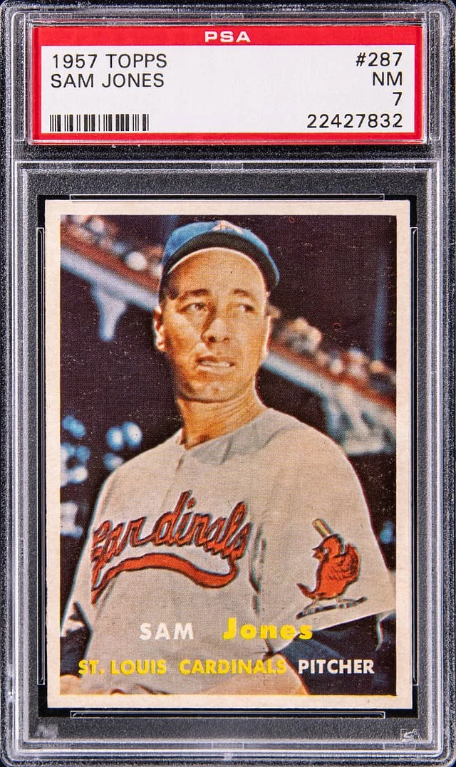 1957 Topps Sam Jones #287 card image