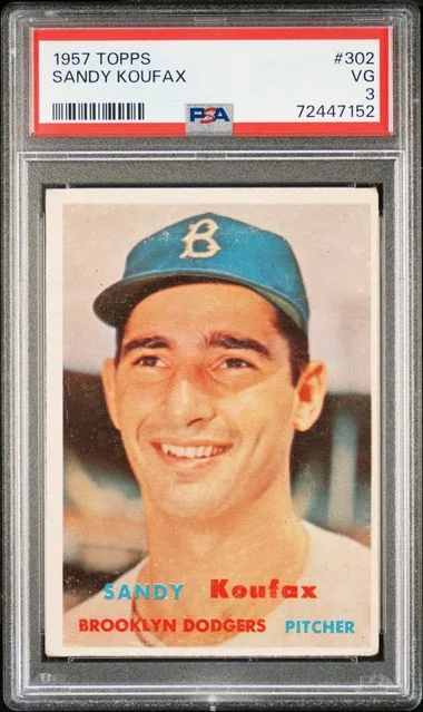 1957 Topps Sandy Koufax #302 card image