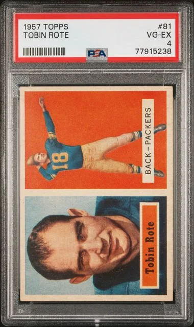 1957 Topps Tobin Rote #81 card image