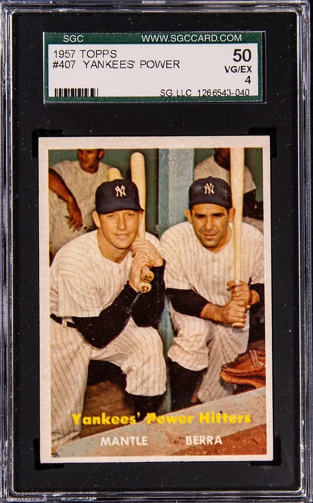 1957 Topps Yankees' Power Hitters #407 card image